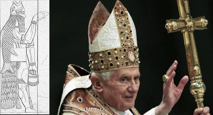 Папа римский в шапке